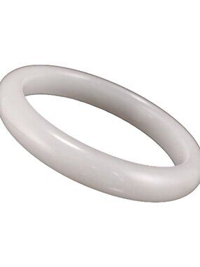 Natural Tianshan Jade Bangle 51.6g 65mm ID XL White Quartzite Bracelet J011